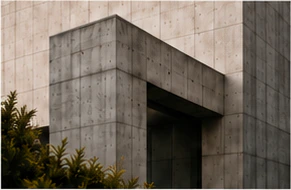 Estructura arquitectónica de hormigón